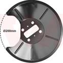 Chapa deflectora, disco de travão VAN WEZEL - 1825372