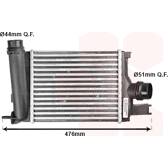 Charge Air Cooler VAN WEZEL - 15004642