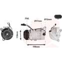 Compresseur climatisation VAN WEZEL - 0601K704