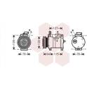 Compresseur climatisation VAN WEZEL - 0700K115