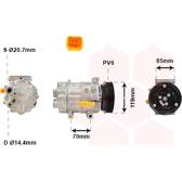 Compresseur climatisation VAN WEZEL - 0900K253