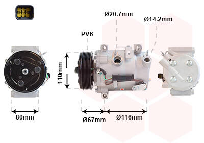 Compressor, air conditioning