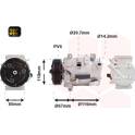 Compresseur climatisation VAN WEZEL - 0901K725