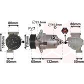 Compresseur climatisation VAN WEZEL - 1301K703