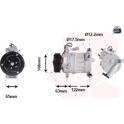 Compresseur climatisation VAN WEZEL - 1701K708