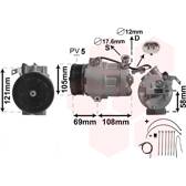 Compresseur climatisation VAN WEZEL - 3700K427