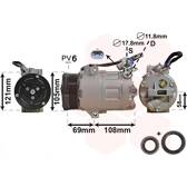 Compresseur climatisation VAN WEZEL - 3700K438
