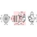 Compresseur climatisation VAN WEZEL - 5300K610