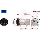 Compresseur climatisation VAN WEZEL - 5800K164