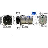 Compresseur climatisation VAN WEZEL - 5800K288