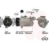 Compressor, air conditioning VAN WEZEL - 0600K321