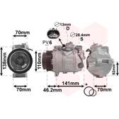 Compressor, air conditioning VAN WEZEL - 3000K091