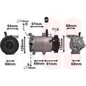 Compressor, air conditioning VAN WEZEL - 8200K412
