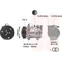 Compressor, airconditioning VAN WEZEL - 0100K009