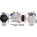 Compressor, airconditioning VAN WEZEL - 0600K329
