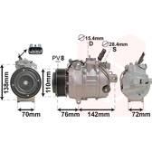 Compressor, airconditioning VAN WEZEL - 0600K419