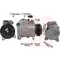 Compressor, airconditioning VAN WEZEL - 0600K493