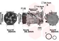 Compressor, airconditioning