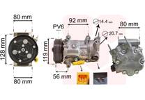 Compressor, airconditioning