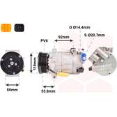 Compressor, airconditioning VAN WEZEL - 0900K282