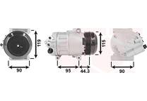 Compressor, airconditioning