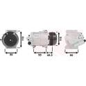 Compressor, airconditioning VAN WEZEL - 1700K330