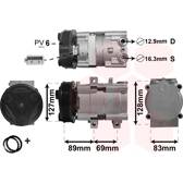 Compressor, airconditioning VAN WEZEL - 1800K322