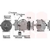 Compressor, airconditioning VAN WEZEL - 1800K417