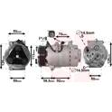 Compressor, airconditioning VAN WEZEL - 1800K497