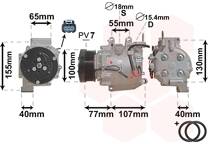 Compressor, airconditioning