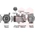 Compressor, airconditioning VAN WEZEL - 2900K008