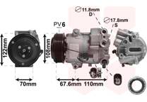 Compressor, airconditioning