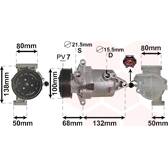 Compressor, ar condicionado VAN WEZEL - 1301K703