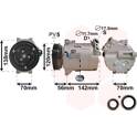 Compressor, ar condicionado VAN WEZEL - 3700K313