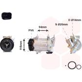Compressor, ar condicionado VAN WEZEL - 4000K418