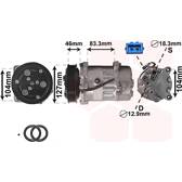 Compressor, ar condicionado VAN WEZEL - 5800K050