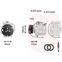 Compressore, Climatizzatore VAN WEZEL - 4700K053