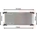 Condensador, aire acondicionado VAN WEZEL - 53015704