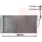 Condensador, ar condicionado VAN WEZEL - 06005363