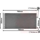 Condensador, ar condicionado VAN WEZEL - 43005430