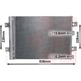 Condensador, ar condicionado VAN WEZEL - 43005467