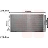 Condensator, airconditioning VAN WEZEL - 43005449