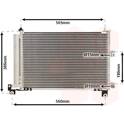 Condensatore, Climatizzatore VAN WEZEL - 18005486
