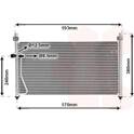 Condensatore, Climatizzatore VAN WEZEL - 27005126