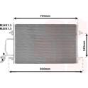 Condenser, air conditioning VAN WEZEL - 03005175