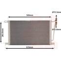 Condenser, air conditioning VAN WEZEL - 06005215