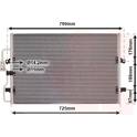 Condenser, air conditioning VAN WEZEL - 09005093