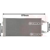 Condenser, air conditioning VAN WEZEL - 09005246