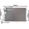 Condenser, air conditioning VAN WEZEL - 13005283