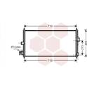 Condenser, air conditioning VAN WEZEL - 13005311